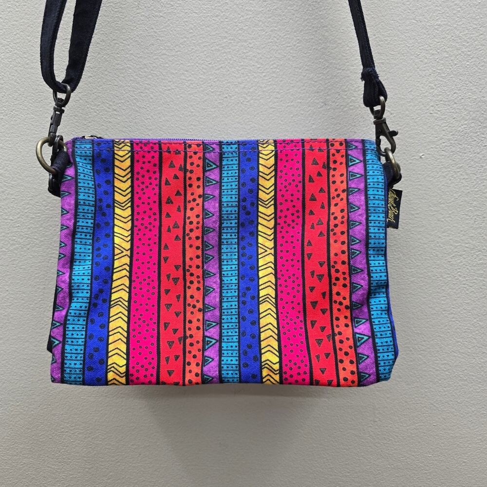 Laurel Burch Cats Feline Friends 2Pc Crossbody +Organizer Bag Boho Multicolor - Picture 6 of 11